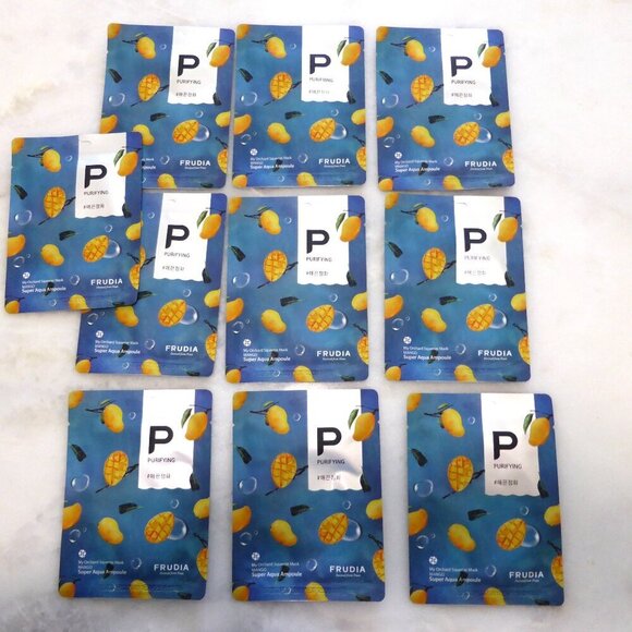 Sale! New! 10 Frudia Sheet Masks - New! Purifying Mango - 10 Juicy Sheet Masks - Picture 1 of 10